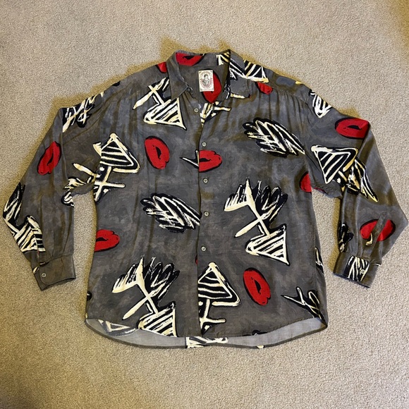 Spontini Paris Vintage Button-Down Shirt - Picture 1 of 10